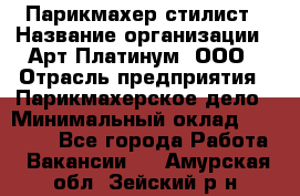 Парикмахер-стилист › Название организации ­ Арт Платинум, ООО › Отрасль предприятия ­ Парикмахерское дело › Минимальный оклад ­ 17 500 - Все города Работа » Вакансии   . Амурская обл.,Зейский р-н